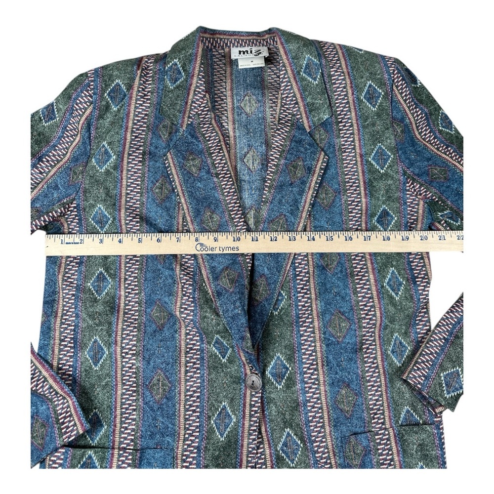 Vintage Womens Blazer and Shorts Preppy Tribal Coastal Surfer Bro 90’s Women’s - Picture 2 of 10